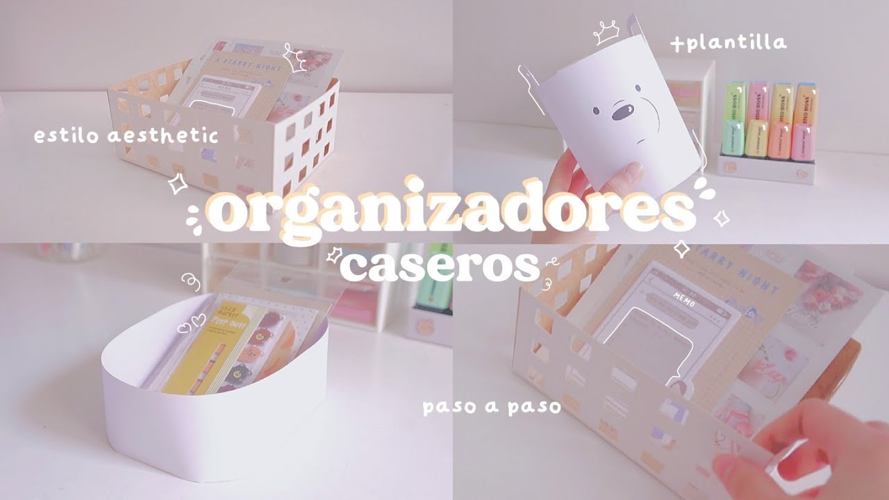 DIY Recreando organizadores estilo aesthetic