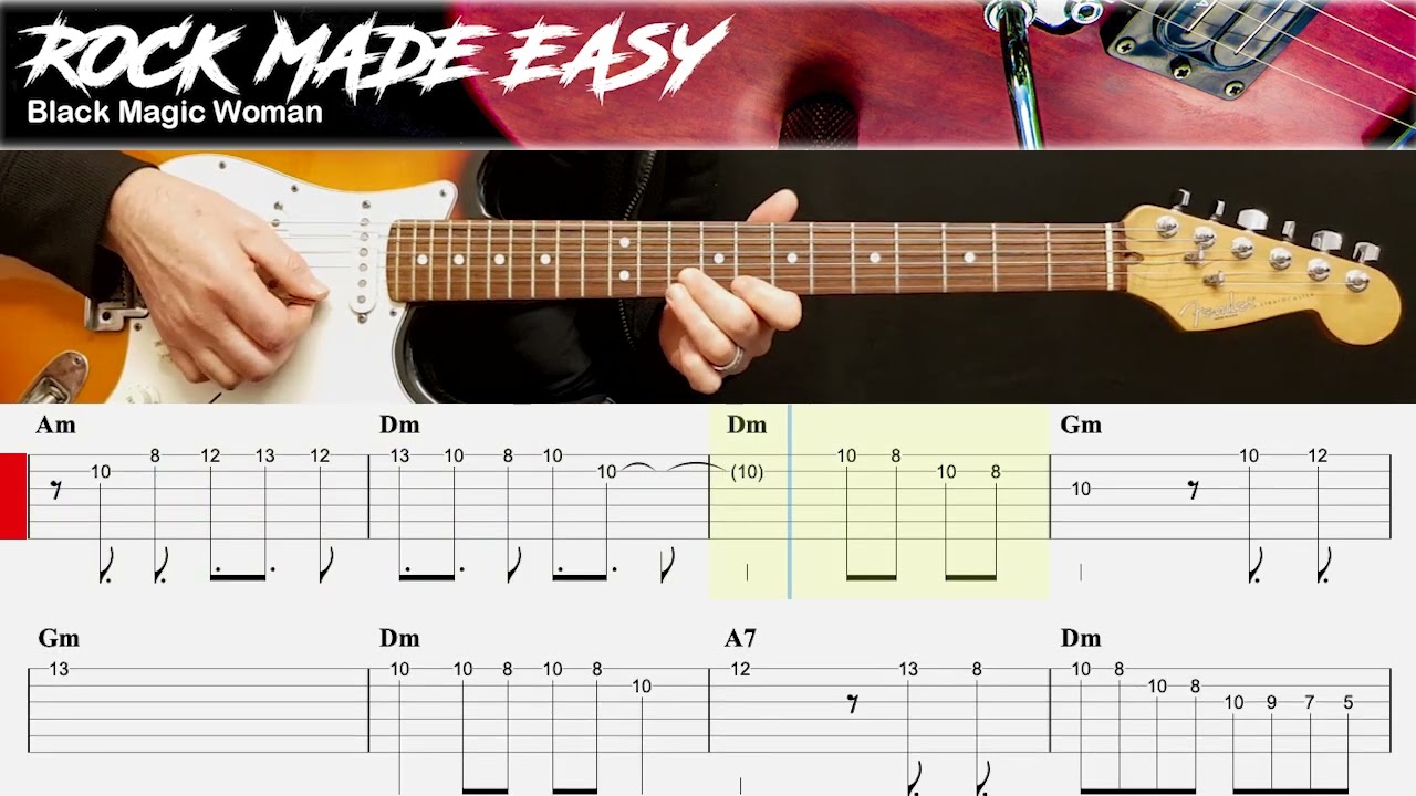 Black Magic Woman - Santana | BEGINNERS GUITAR | Songs Made Easy