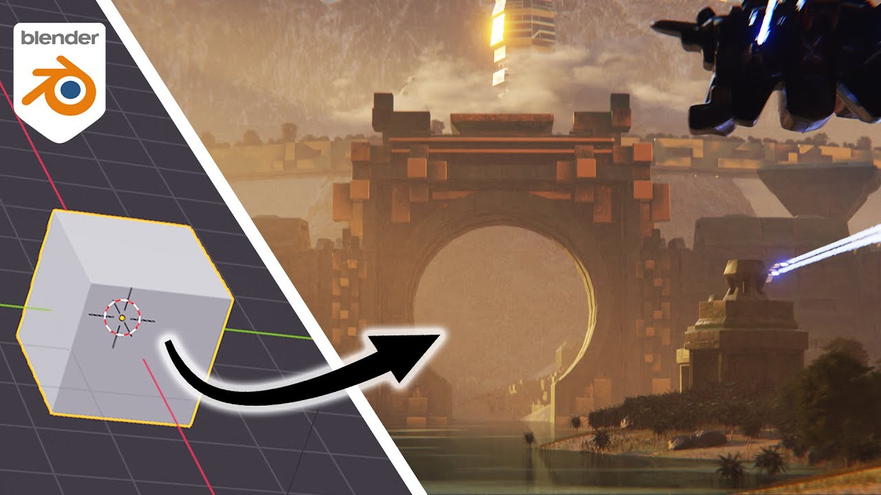 How To Create Sci-Fi Fantasy Cities - Blender Tutorial