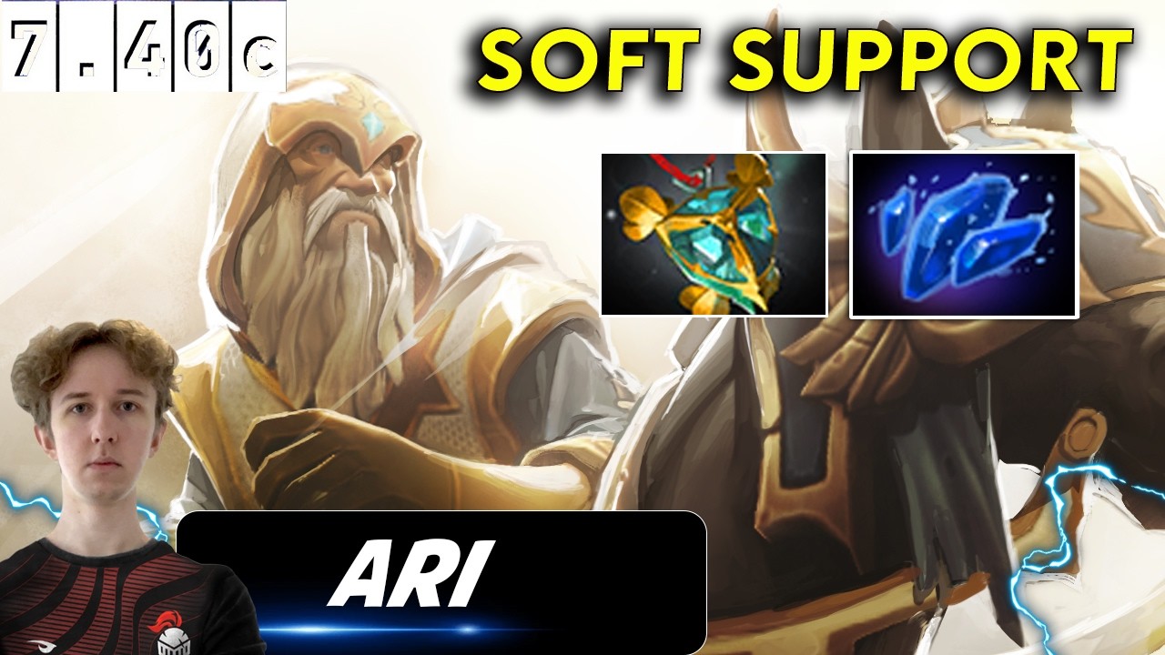Ari Keeper Of The Light Soft Support - Dota 2 Patch 7.40c Pro Player Full Gameplay