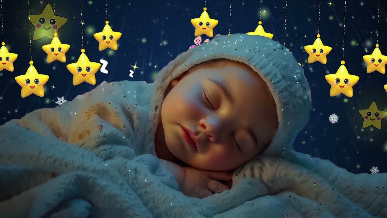 Baby Sleep Music 💤 Mozart & Brahms Lullabies ♥ Calm Sleep & Brain Development for Babies