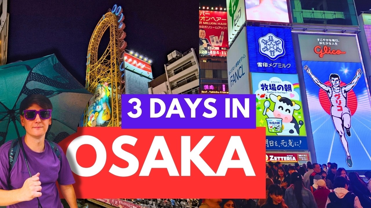 How to Spend 3 Days in Osaka | Neon Lights 🏮 Arcades 🕹️ Okonomiyaki 🥞 Travel Vlog 2024 🇯🇵