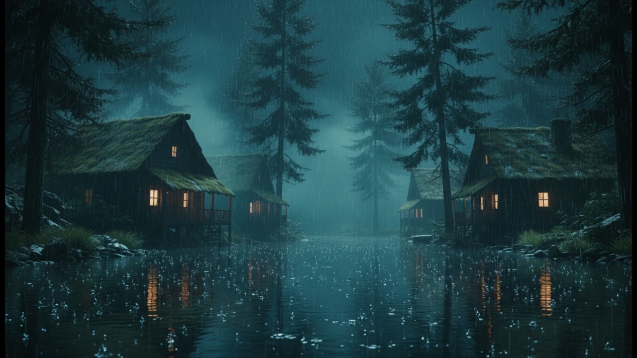 Rain Sounds for Sleeping 🌙 Heavy Rain Ambience for Deep Sleep, Relaxation & Stress Free Nights