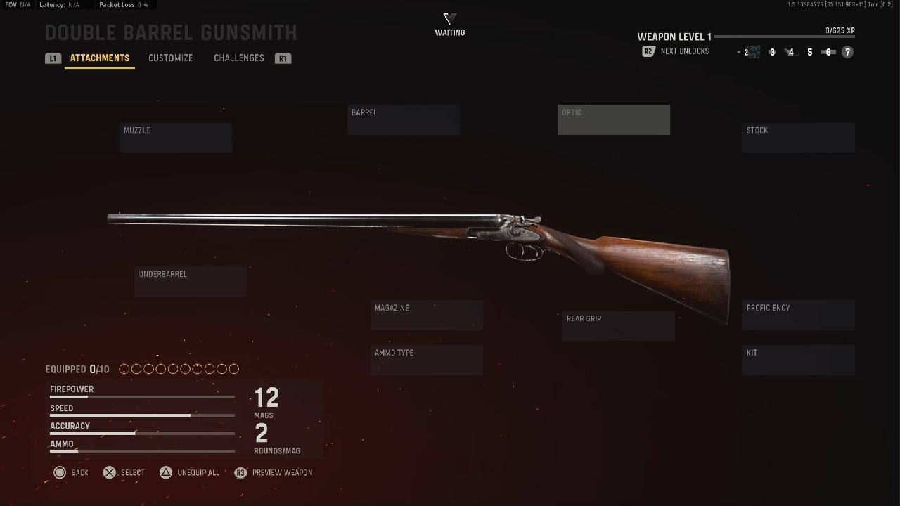 VANGUARD - All Shotgun Attachments ~ DOUBLE BARREL
