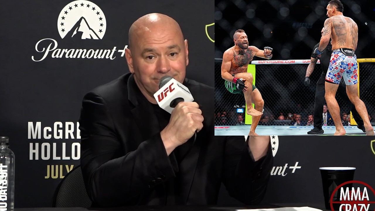 Dana White immediate reaction to Conor McGregor injury at UFC 329