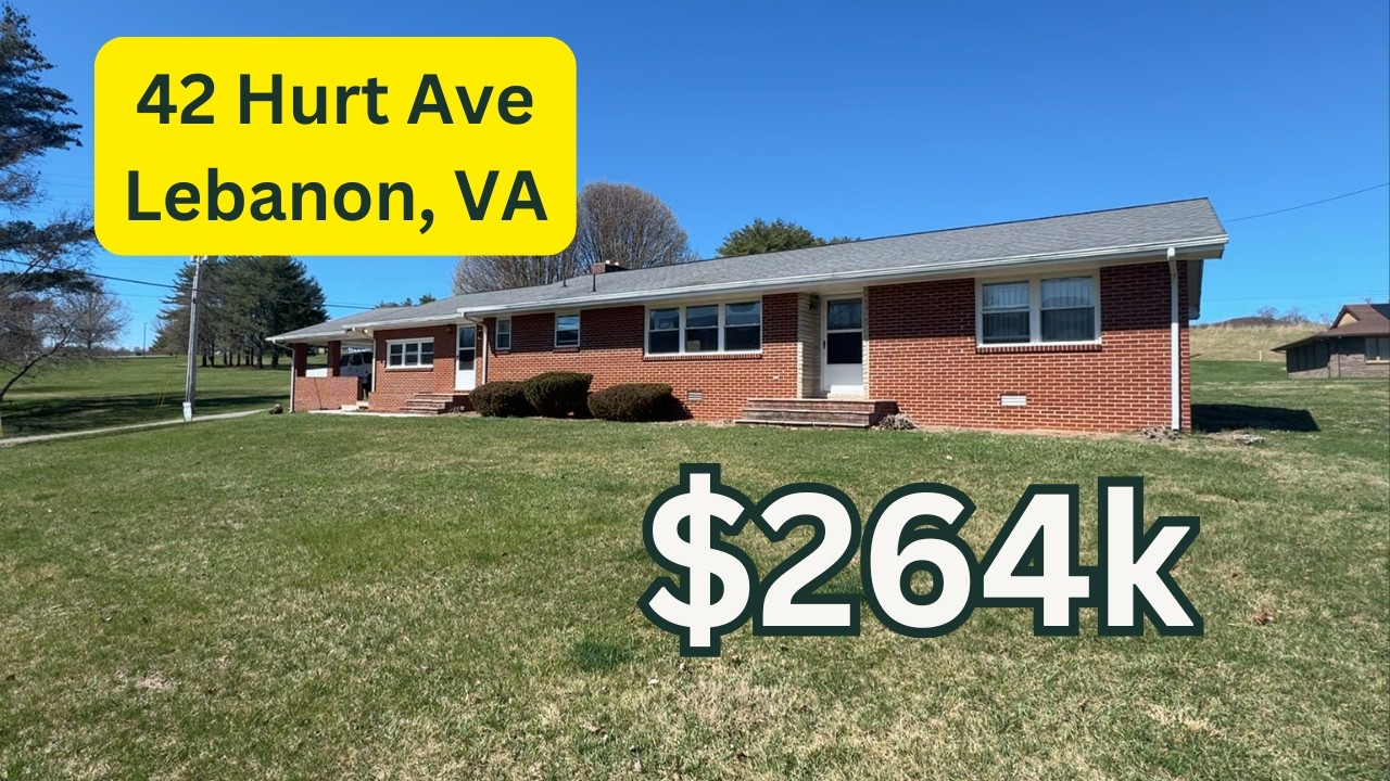 🏡 Home Tour | 3bd 1.5ba | 42 Hurt Ave – Lebanon, VA