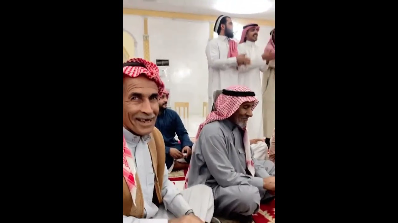 محاورة بين كلاً من الشاعر يوسف معطاب الحفر وعبدالله فلاح السعدي ومحمد سعد الأمير وعبدالعزيز الجحيش