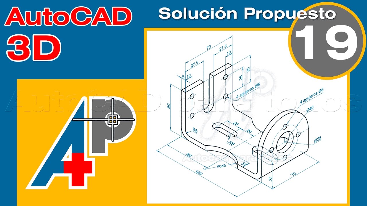 Solución Propuesto 19 - AutoCAD 3D
