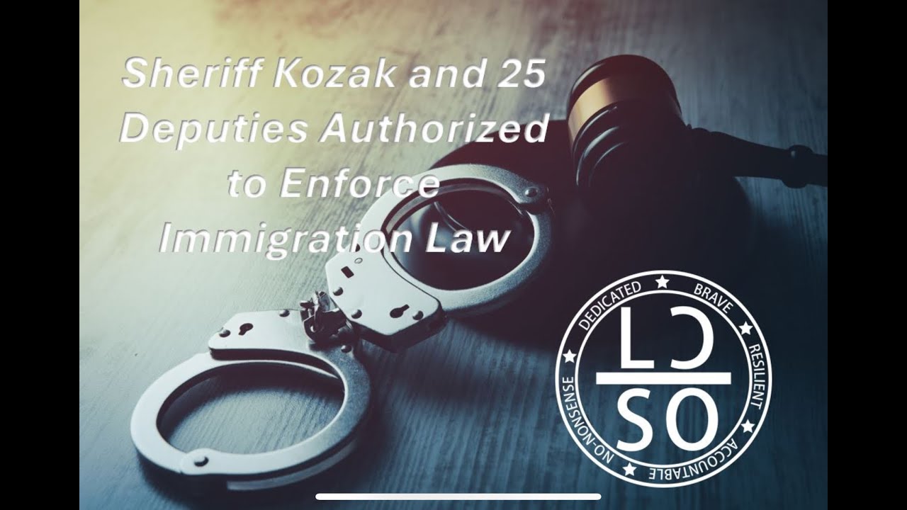 Sheriff Kozak and 25 Deputies were sworn in by ICE