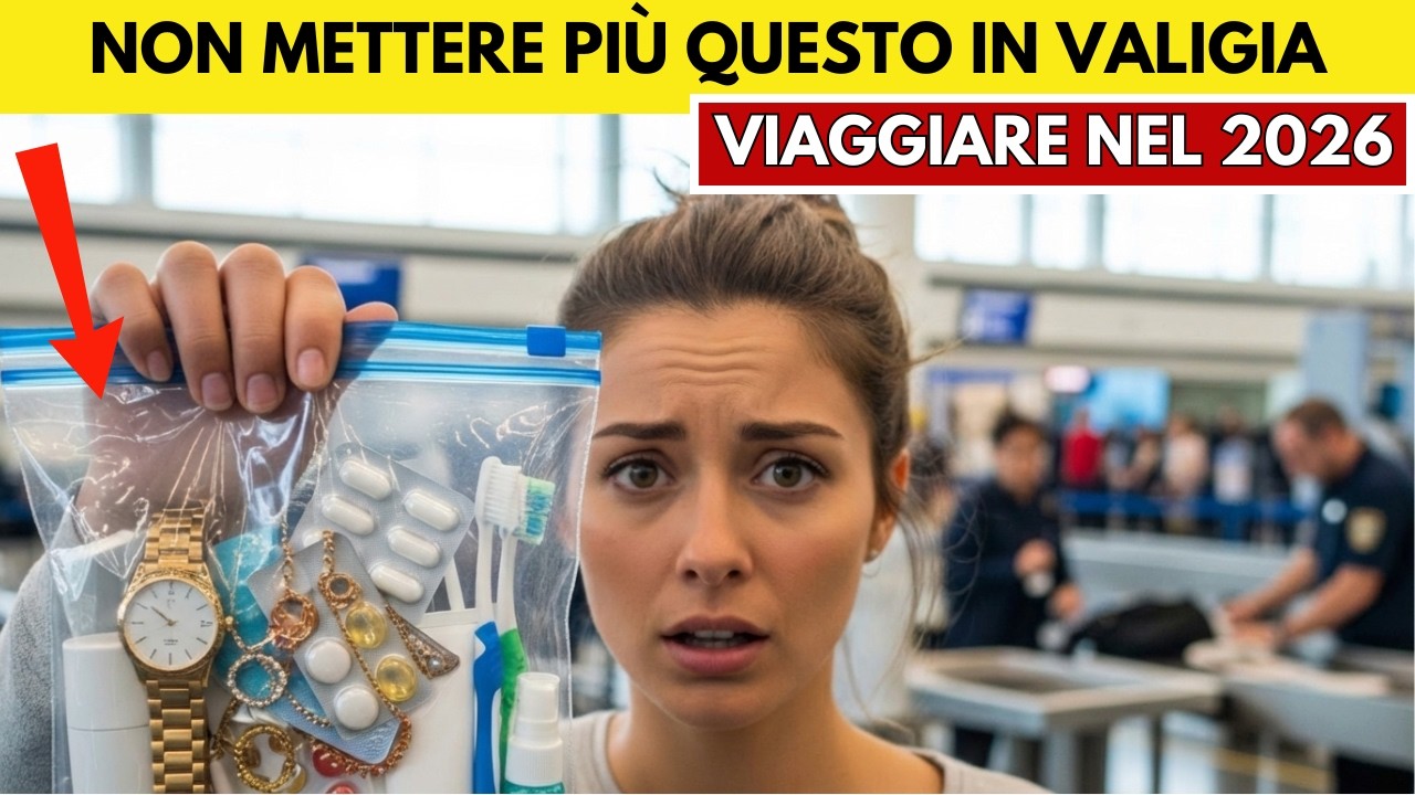 Non mettere più questi oggetti in valigia nel 2026