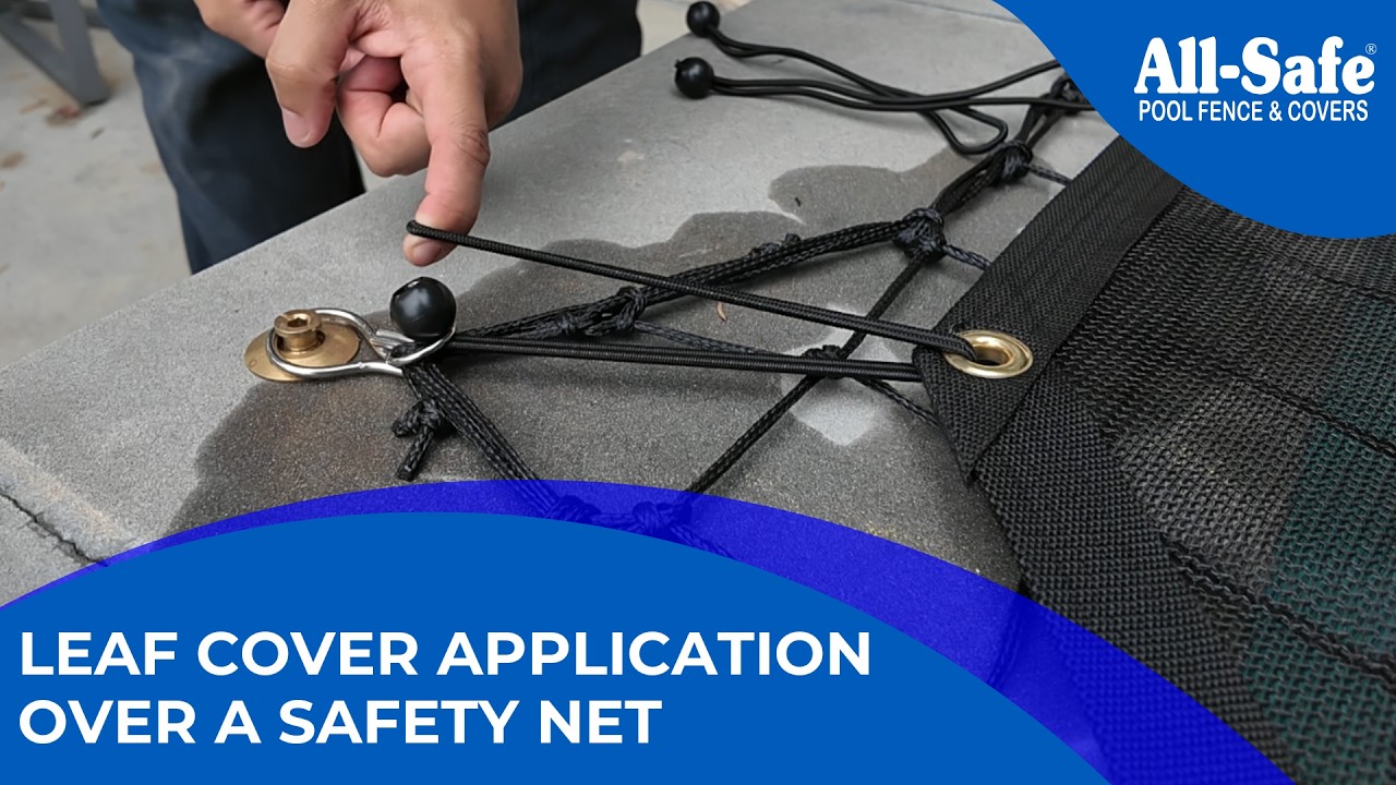 How To Apply a Leaf Cover Over a Safety Net