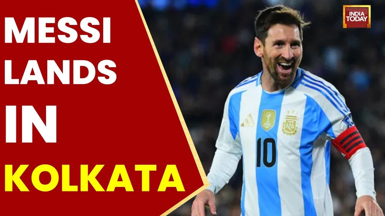 Messi Lands in India: Argentina Legend's Arrival in Kolkata for 'G.O.A.T Tour' | India Today News