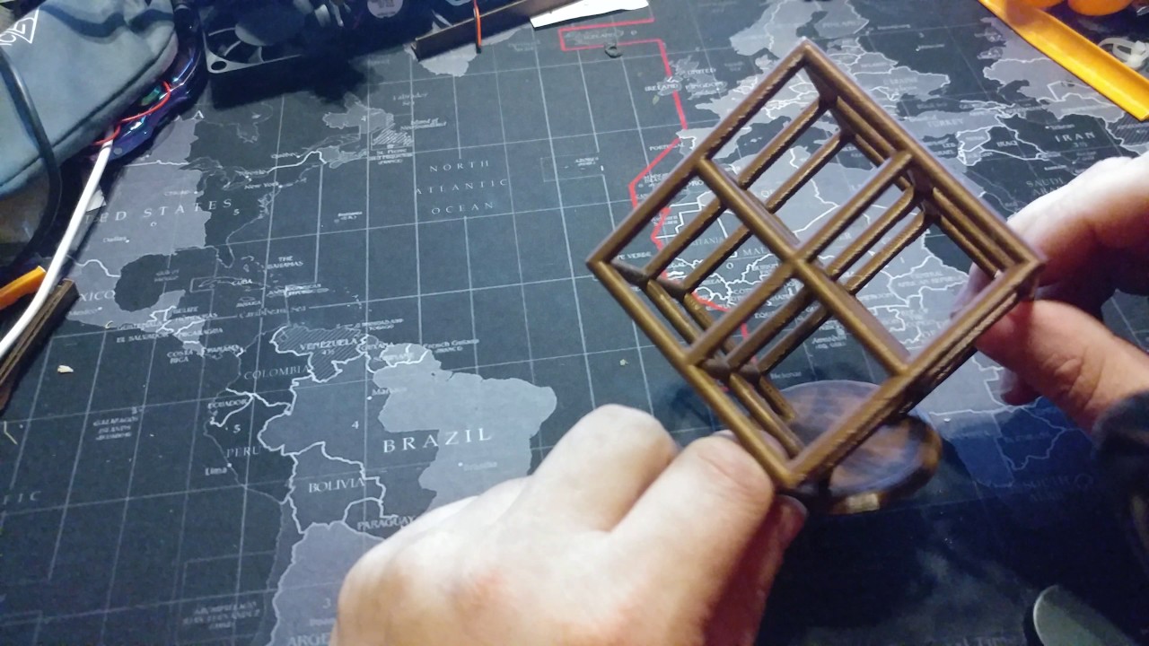 Today's 3D Print - Lattice Cube Test