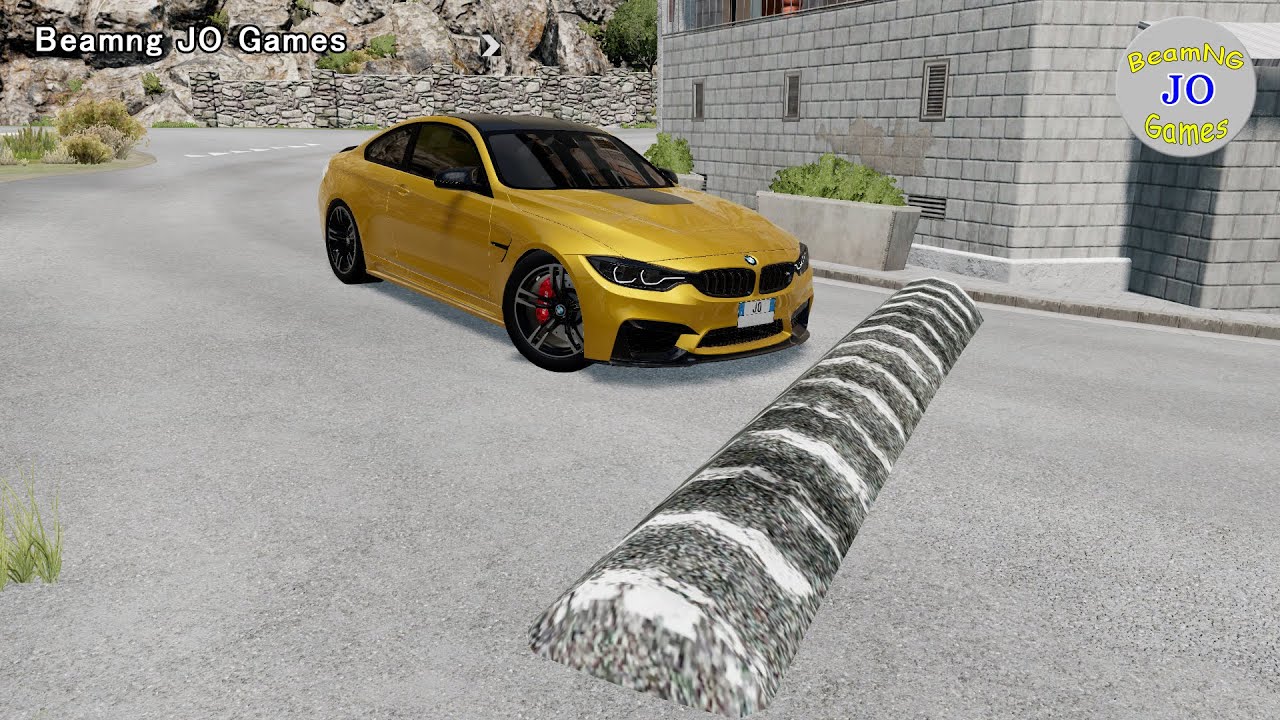 Cars vs Massive Speed Bumps # 167– BeamNG JO Games