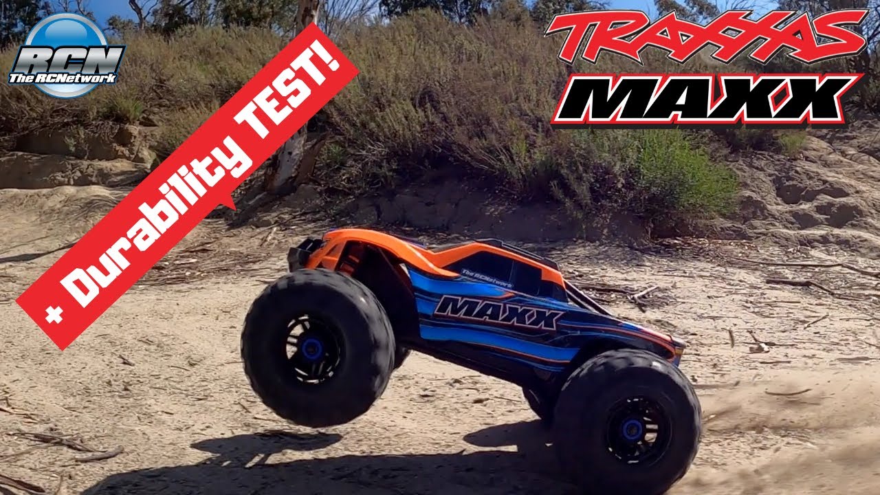 Traxxas Maxx - Box Stock on 4s - Running Video AND Durability TEST!