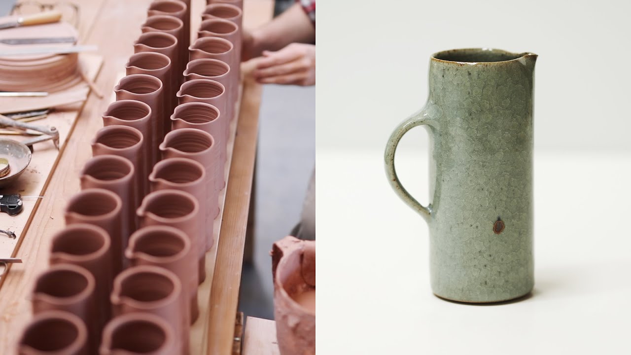Throwing, Trimming and Handling a Pottery Jug — Narrated Version