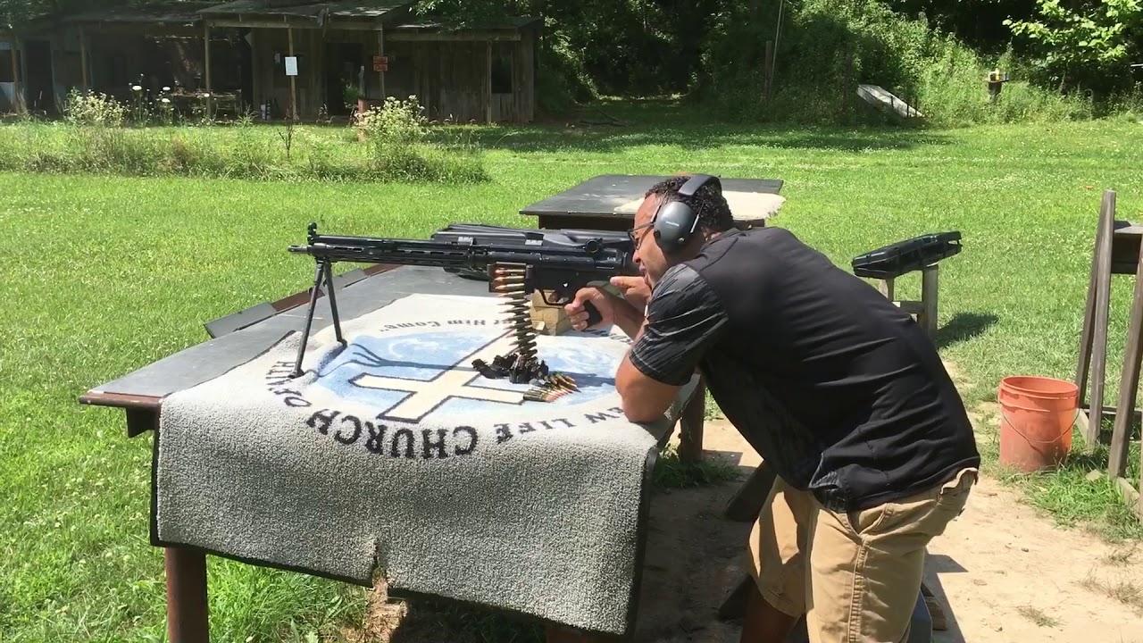 Antoine shooting (and then breaking) the HK21