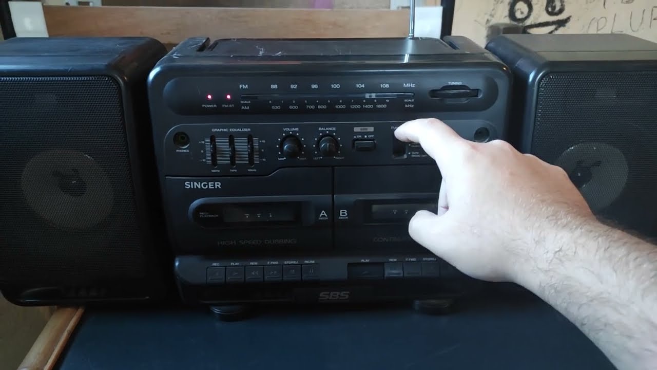 Teste - Radio Double cassette recorder PD-650