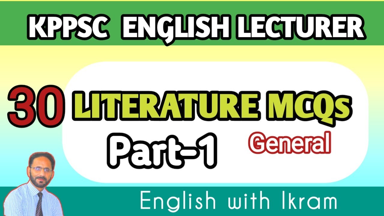 English Literature MCQs | How to become English Lecturer | english with ikram