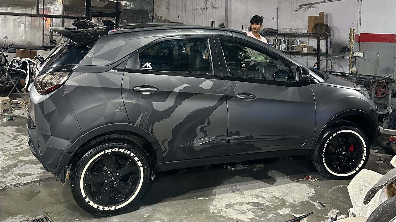 TATA Nexon Modified 😱😈 Full Car Wrap&hellip;.Only 1 in India 🇮🇳