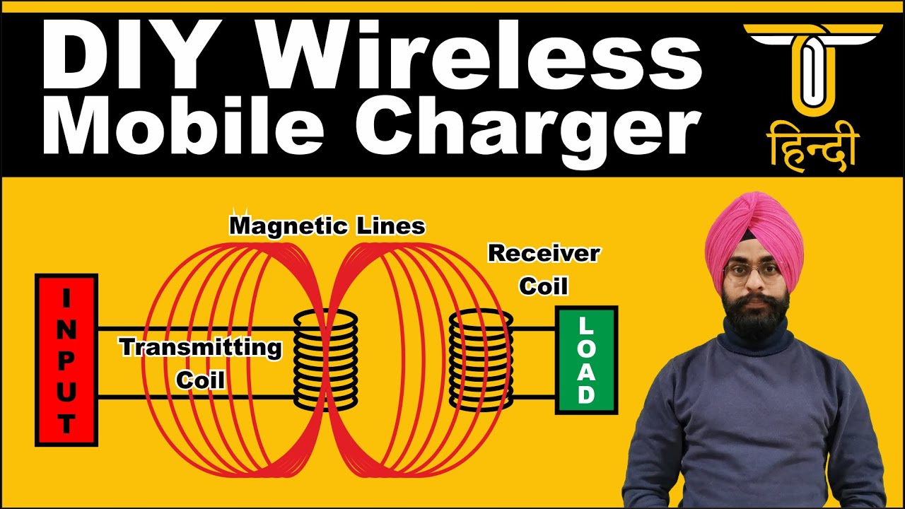 DIY Wireless Mobile Charger | Wireless Power Transmission Explained | DIY electronics projects