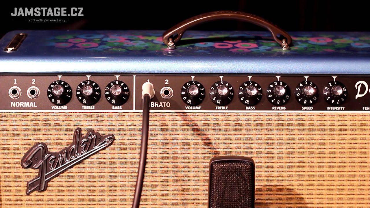 Fender Limited '65 Deluxe Reverb Blue Flower FSR