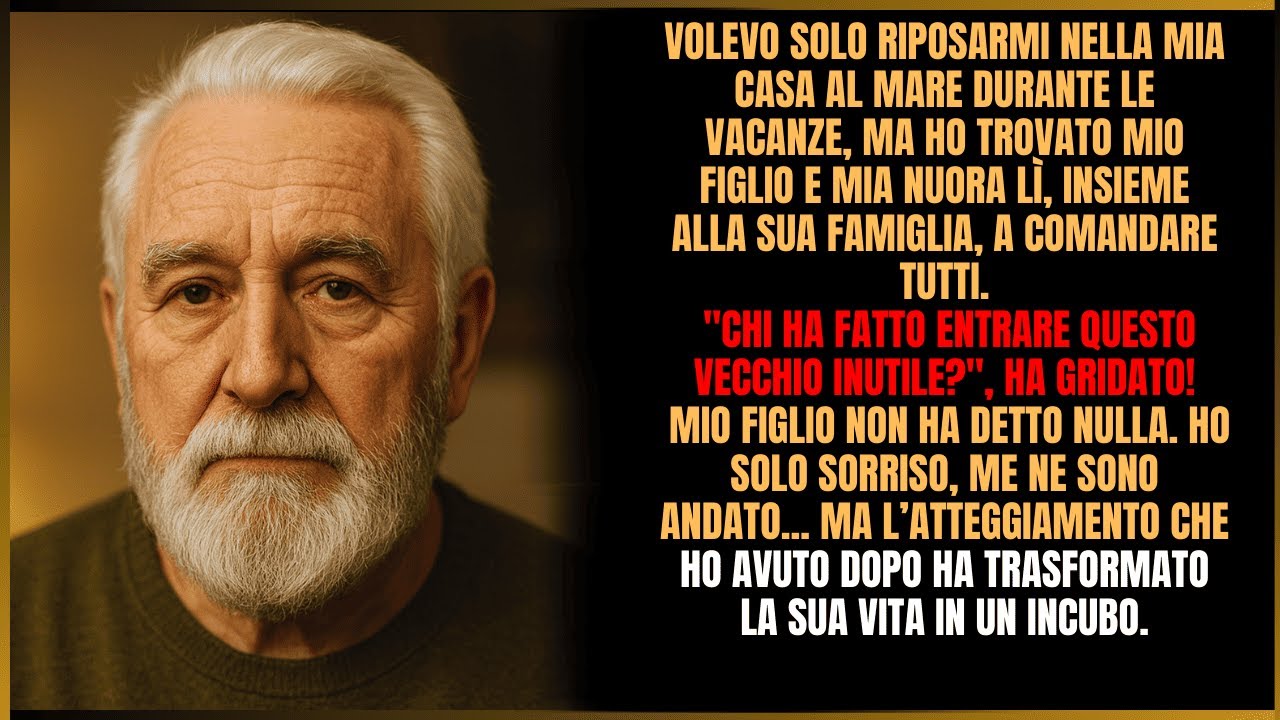 «Perché è arrivato questo vecchio? Non c’è posto per lui!» gridò mia nuora.