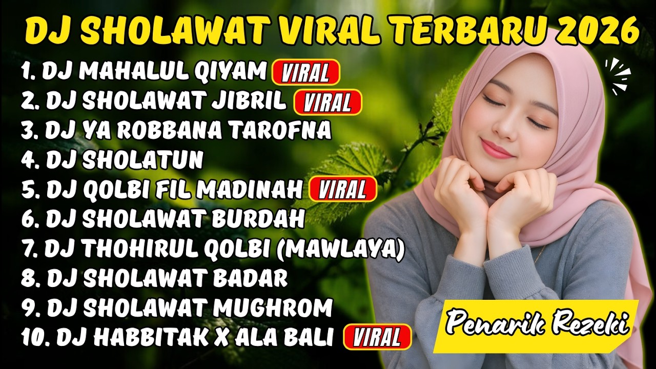 DJ SHOLAWAT SLOW BASS TERBARU 2026 | Mahalul Qiyam x Ya Robbana Tarofna Penarik Rezeki