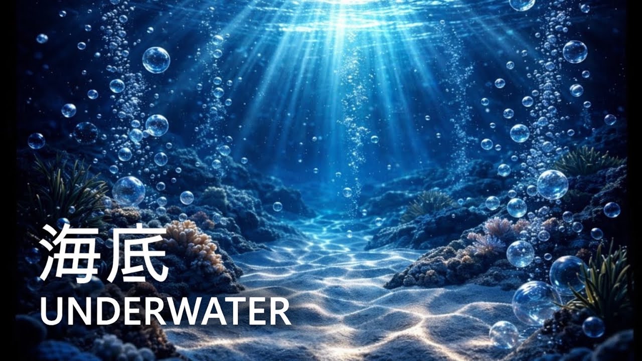 【睡眠用BGM】海底 8時間｜8 Hours Underwater Ambience【Sleep Sounds】