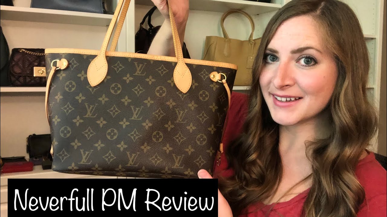 *REVIEW* Louis Vuitton Neverfull PM! What Fits, Mod Shots, MM Comparison