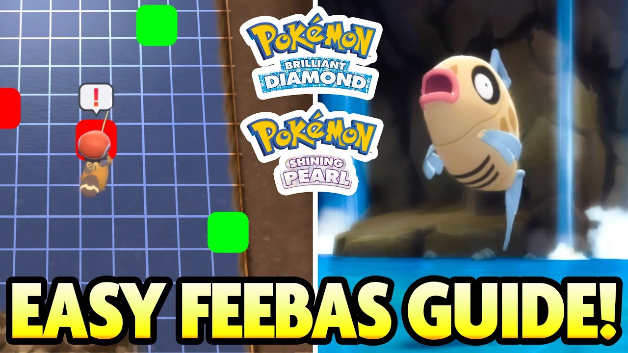 How to Get FEEBAS (100% EASY GUIDE!) in Pokemon Brilliant Diamond Shining Pearl!