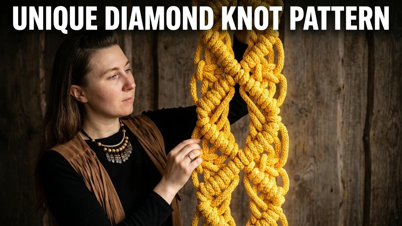 EASY Macrame Diamonds: The Only Tutorial You Need!