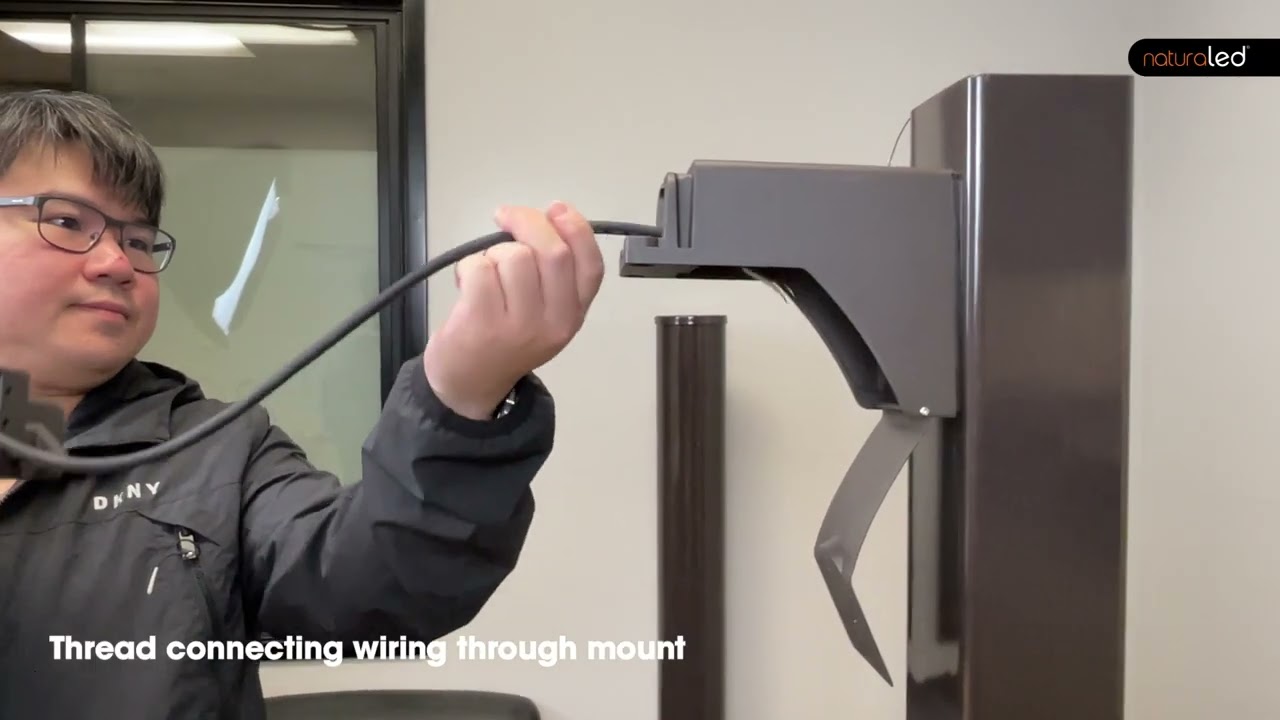 Installing Slim Area Light onto Pole