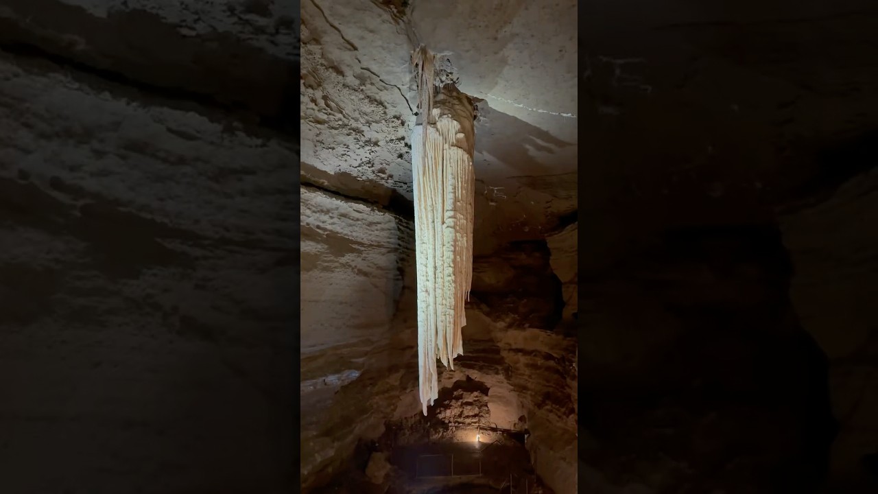 Doolin Cave is home to the largest stalactite in Europe😮  a 5 min drive from the cliffs of Moher