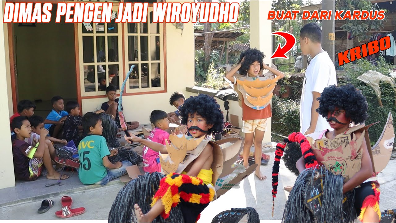 DIMAS MAIN JARANAN, BADONG WIROYUDO PAKAI KARDUS!!