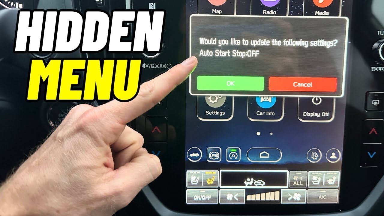 Как отключить функцию Auto Start Stop на Subaru Forester Touring 2025 года