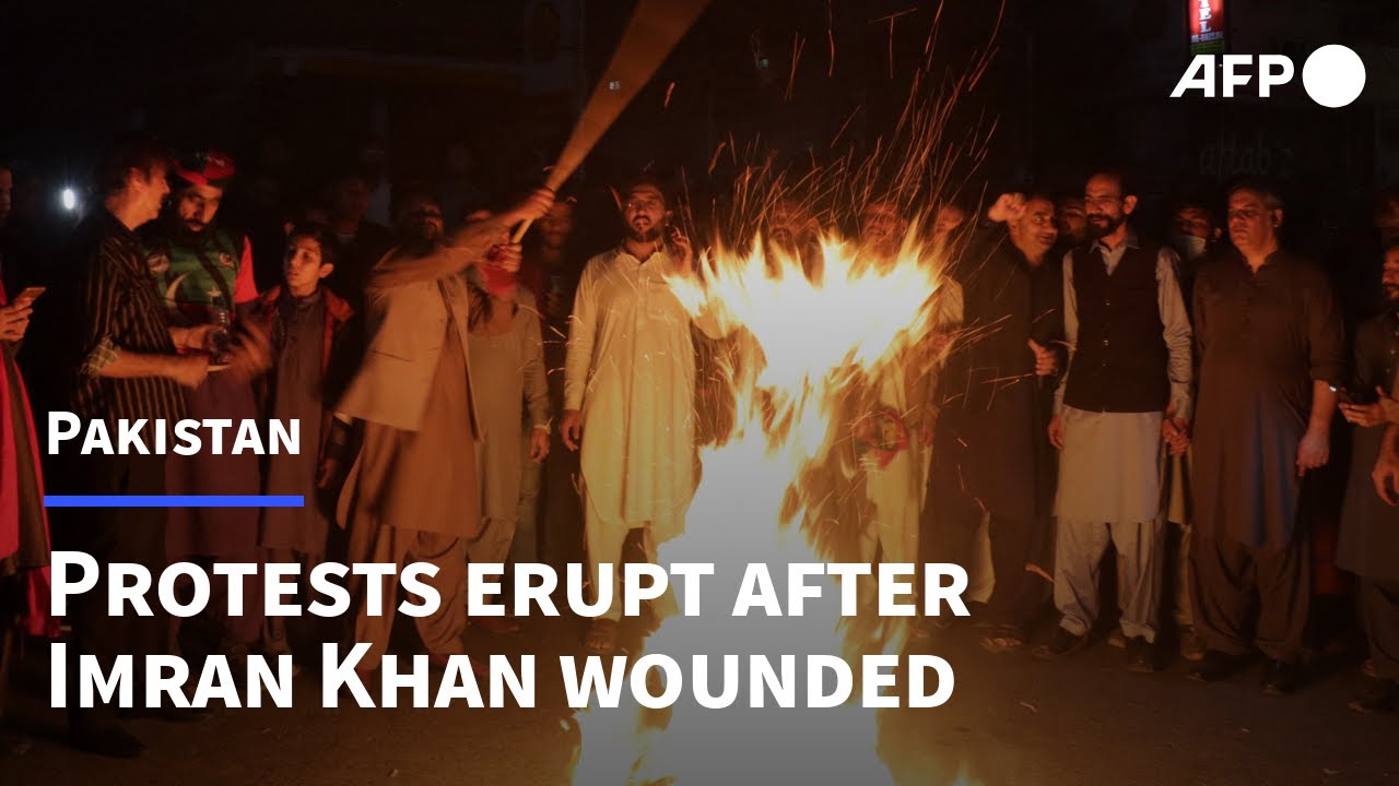 Protests erupt after former Pakistan PM Imran Khan wounded in assassination attempt | AFP