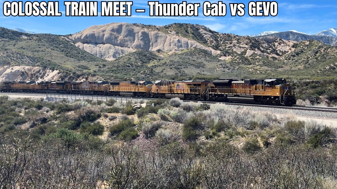 COLOSSAL TRAIN MEET — Thunder Cab vs GEVO!