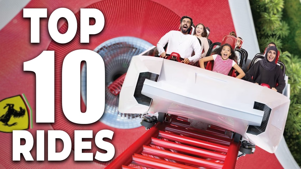 Top 10 Best Rides at FERRARI WORLD ABU DHABI - 2025!