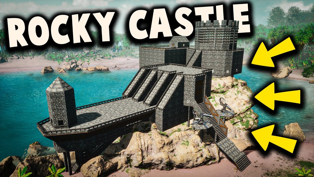 Rocky Castle - Plenty of room for dinosaurs | Ark: Survival Ascended