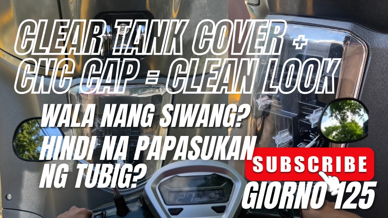 Clear Gas Cover + CNC Cap Upgrade sa Giorno 125 | Lapat na Lapat na!