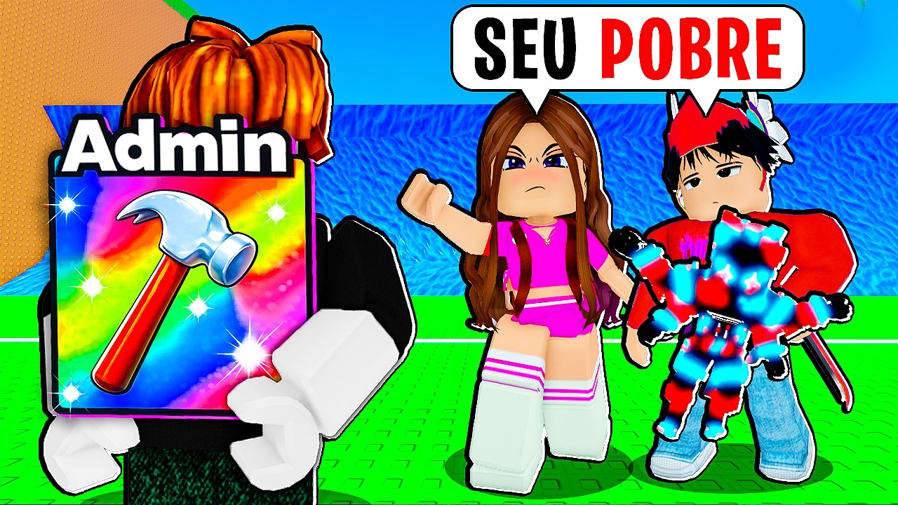 FINGI SER INICIANTE mas COM PODERES DE ADMIN NO TSUNAMI BRAINROT