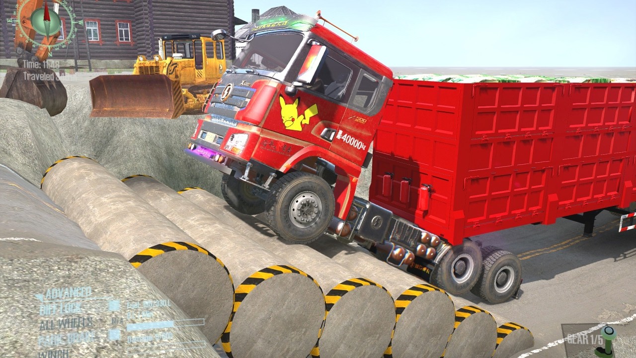 Extreme Mudrunner Gameplay - Massive Trucks Conquering Impossible Terrain #spintiresmudrunner