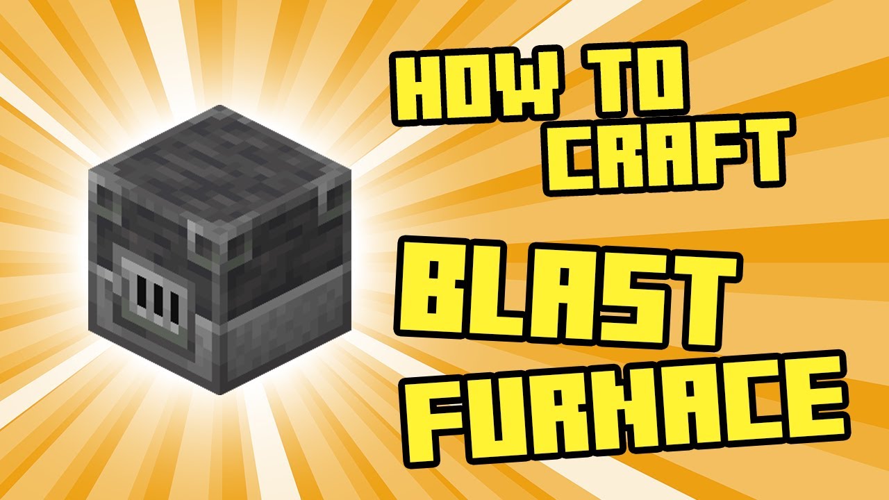Blast Furnace Craft Recipe | Minecraft Tutorial 