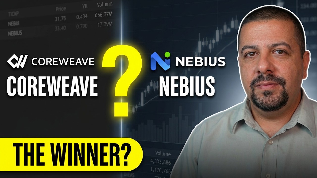 Лучшая акция в сфере ИИ: CoreWeave или Nebius? | Акции CRWV против NBIS