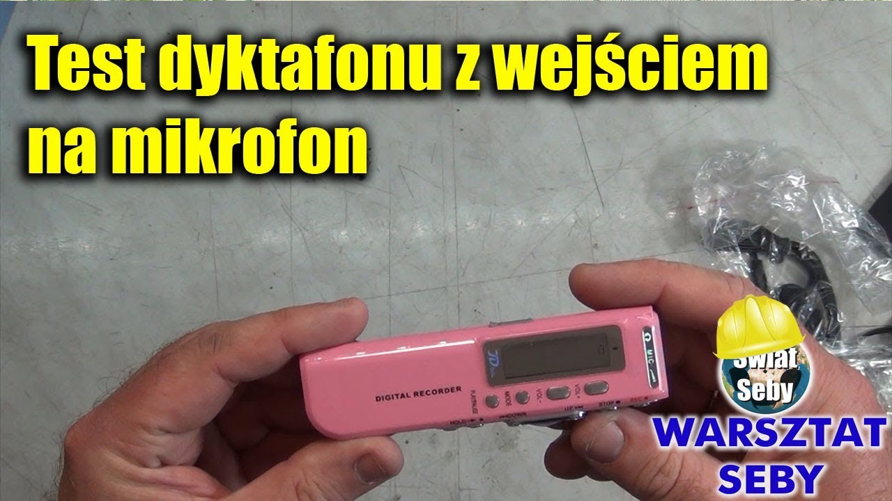 Tani dyktafon z wejściem mikrofonowym | Warsztat Seby