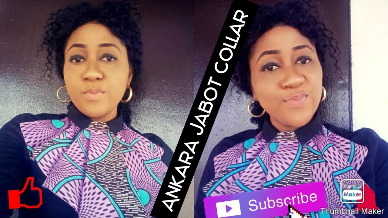 HOW TO CUT AND SEW ANKARA JABOT COLLAR