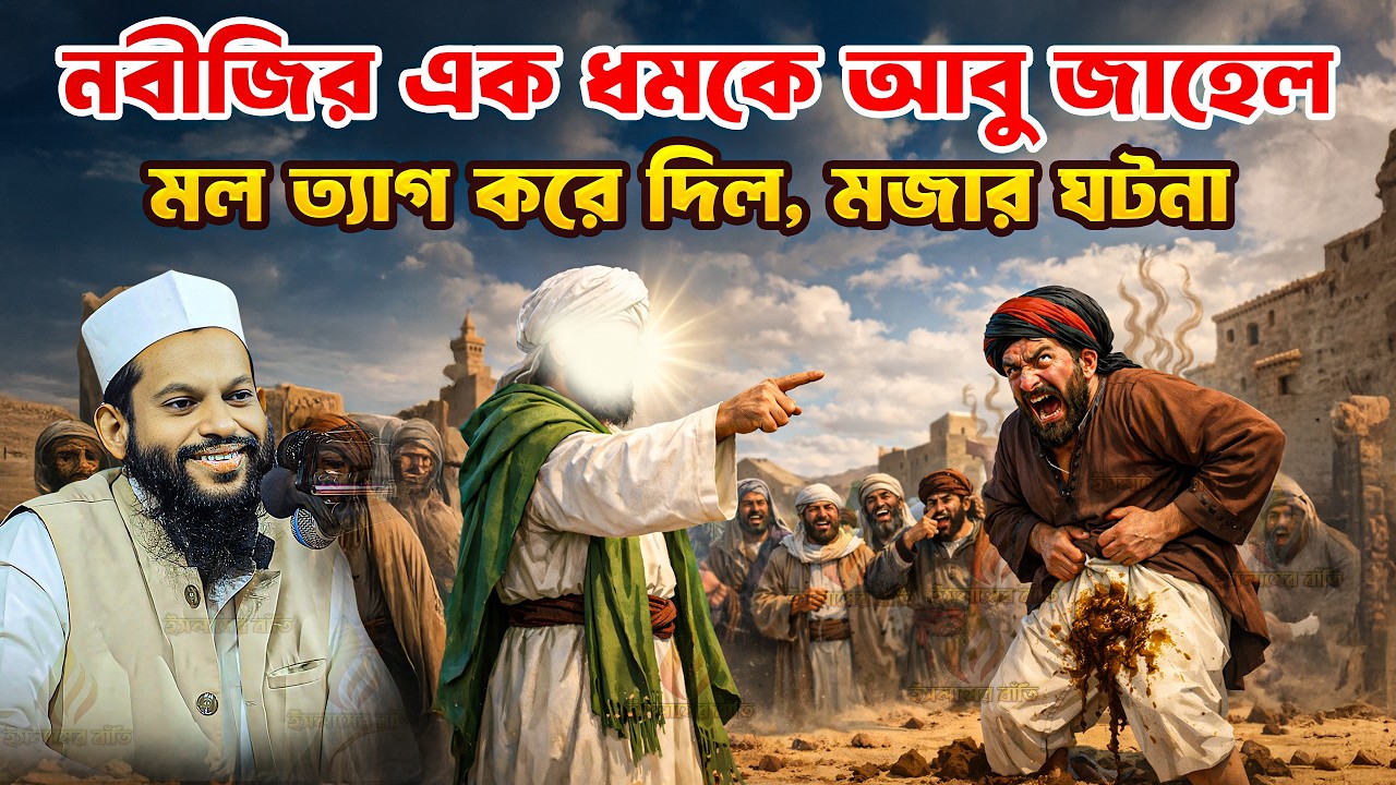 নবীজির ধমকে আবু জাহেলের কী অবস্থা হয়েছিল? জানলে অবাক হবেন | মজার ঘটনা, কারী সাইদুল ইসলাম আসাদ ওয়াজ