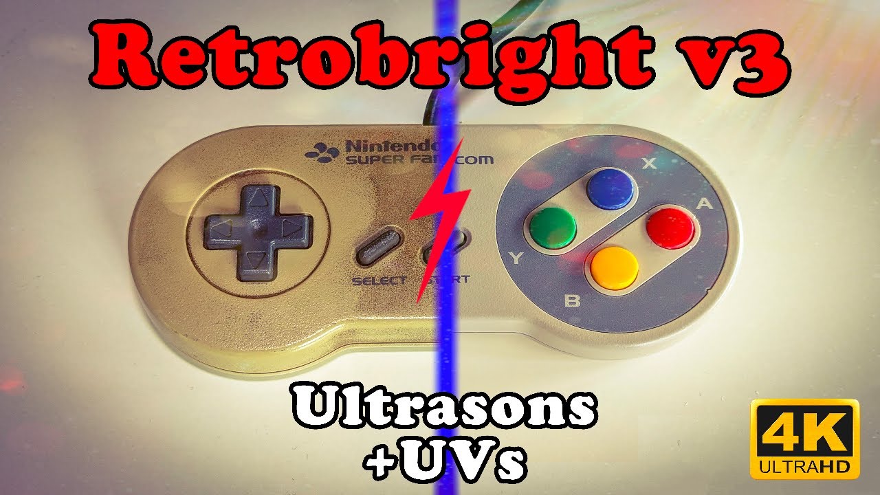 Retrobright sans produits chimiques: le combo gagnant ultrasons + UVs! ⚡😎⚡