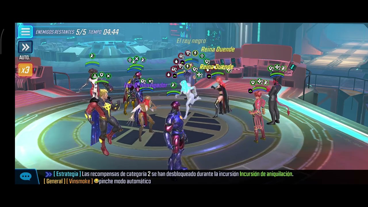 MSF War counter. Orchis+Quasar vs Hellfire Club